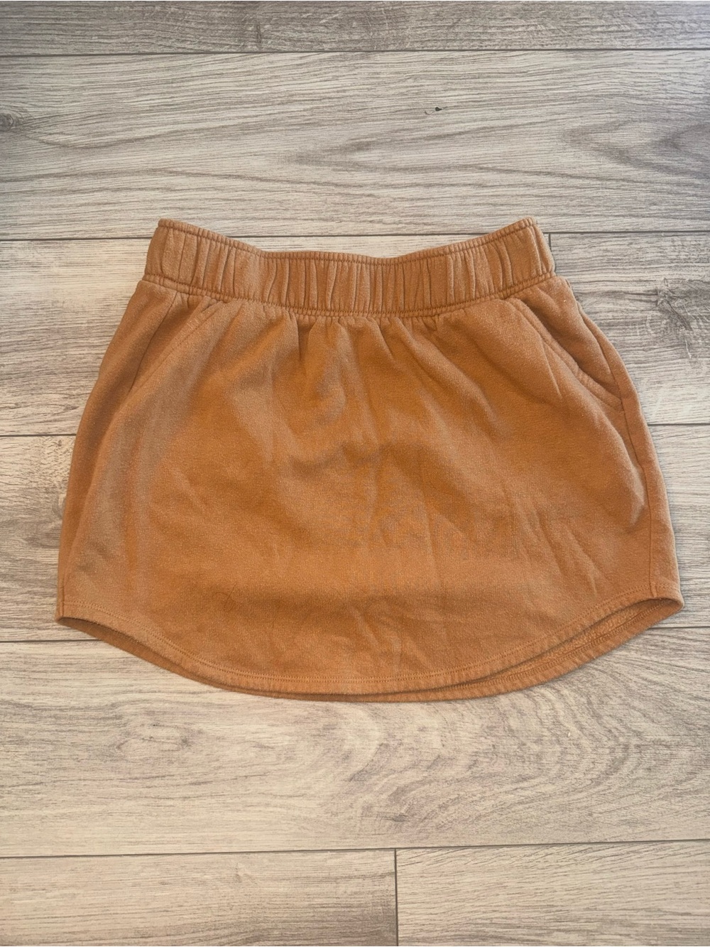 Wild Fable Camel Brown Fleece Sweatshirt Mini Skirt Size M